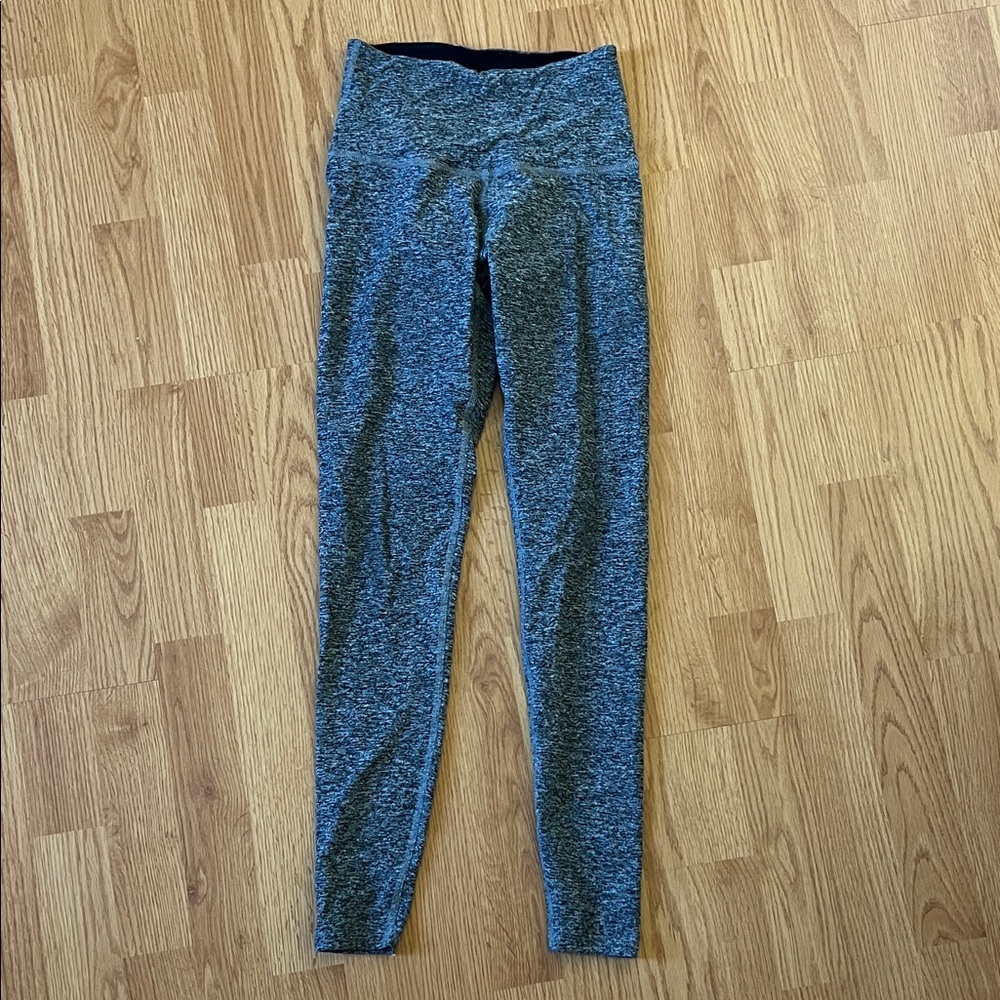 Beyond Yoga Heathered Gray High-Waist Leggings